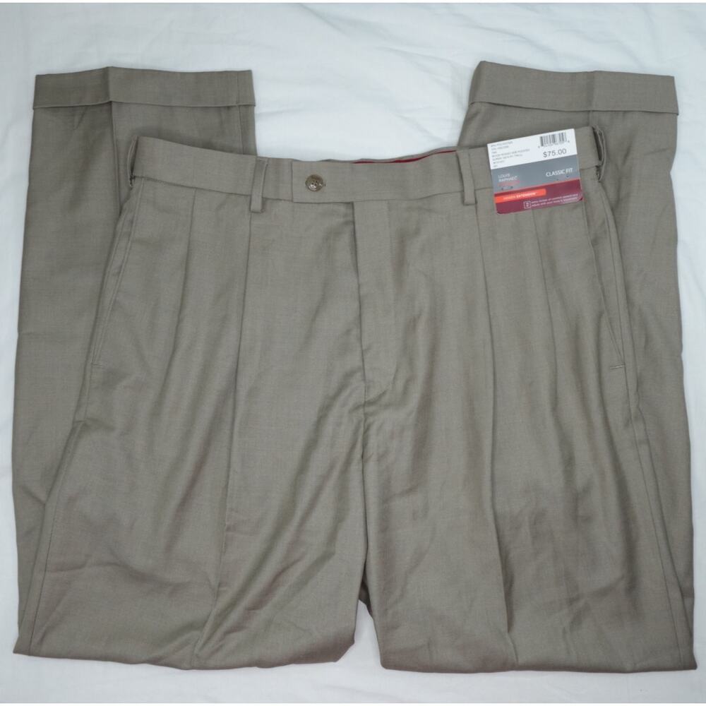 Louis Raphael ROSSO Super 150's PV Twill  HDE Pleated Pants